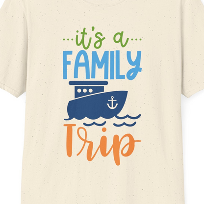 Family Cruise Trip Matching Shirts T-Shirt – Natural – Best Cruise Shirts Close Up