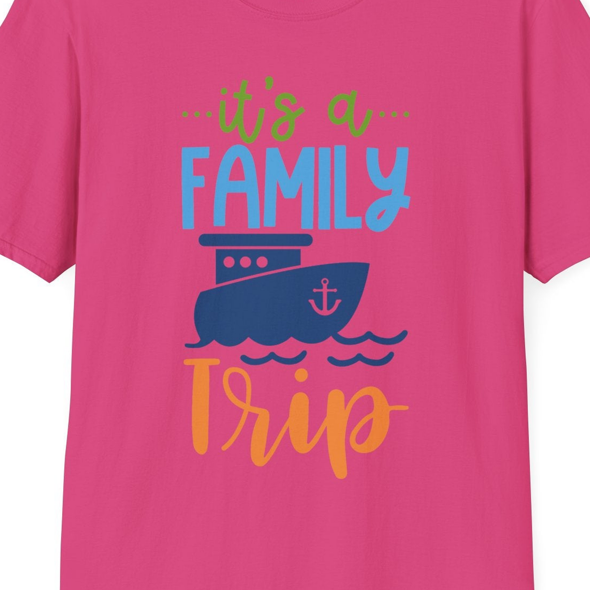 Family Cruise Trip Matching Shirts T-Shirt – Heliconia – Best Cruise Shirts Close Up