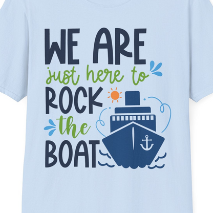 Funny Cruise Shirt T-Shirt – Light Blue – Best Cruise Shirts Close Up
