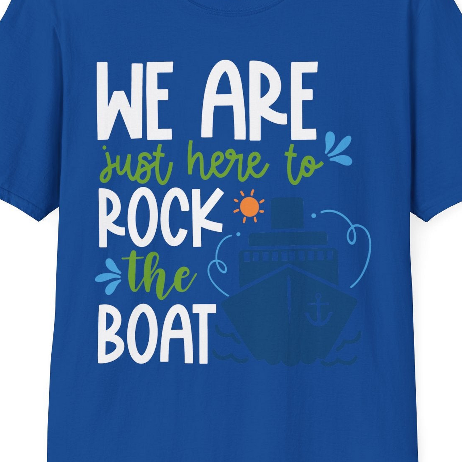 Funny Cruise Shirt T-Shirt – Royal – Best Cruise Shirts Close Up