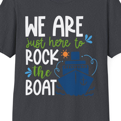 Funny Cruise Shirt T-Shirt – Dark Heather Grey – Best Cruise Shirts Close Up