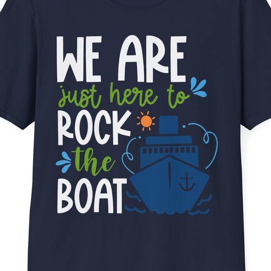 Funny Cruise Shirt T-Shirt – Navy – Best Cruise Shirts Close Up