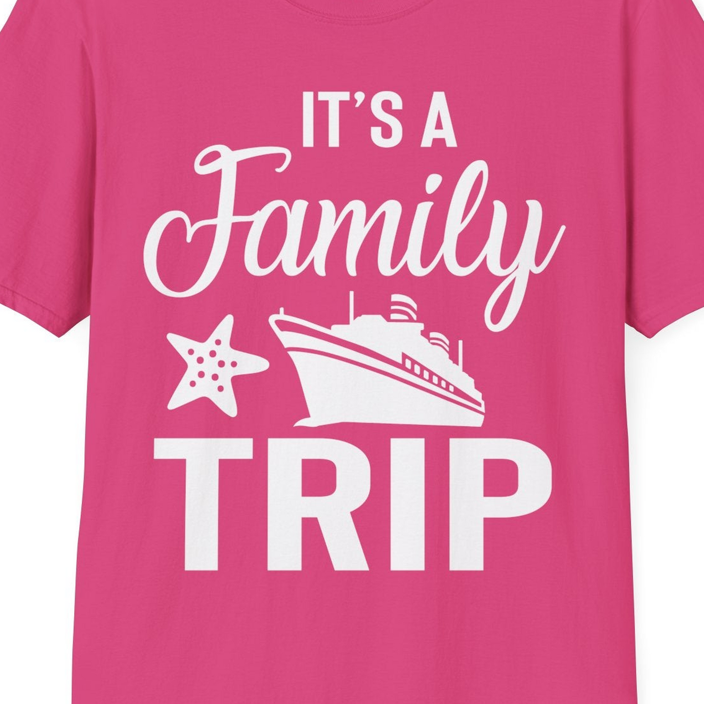 Family Cruise Trip Shirt T-Shirt – Heliconia – Best Cruise Shirts Close Up