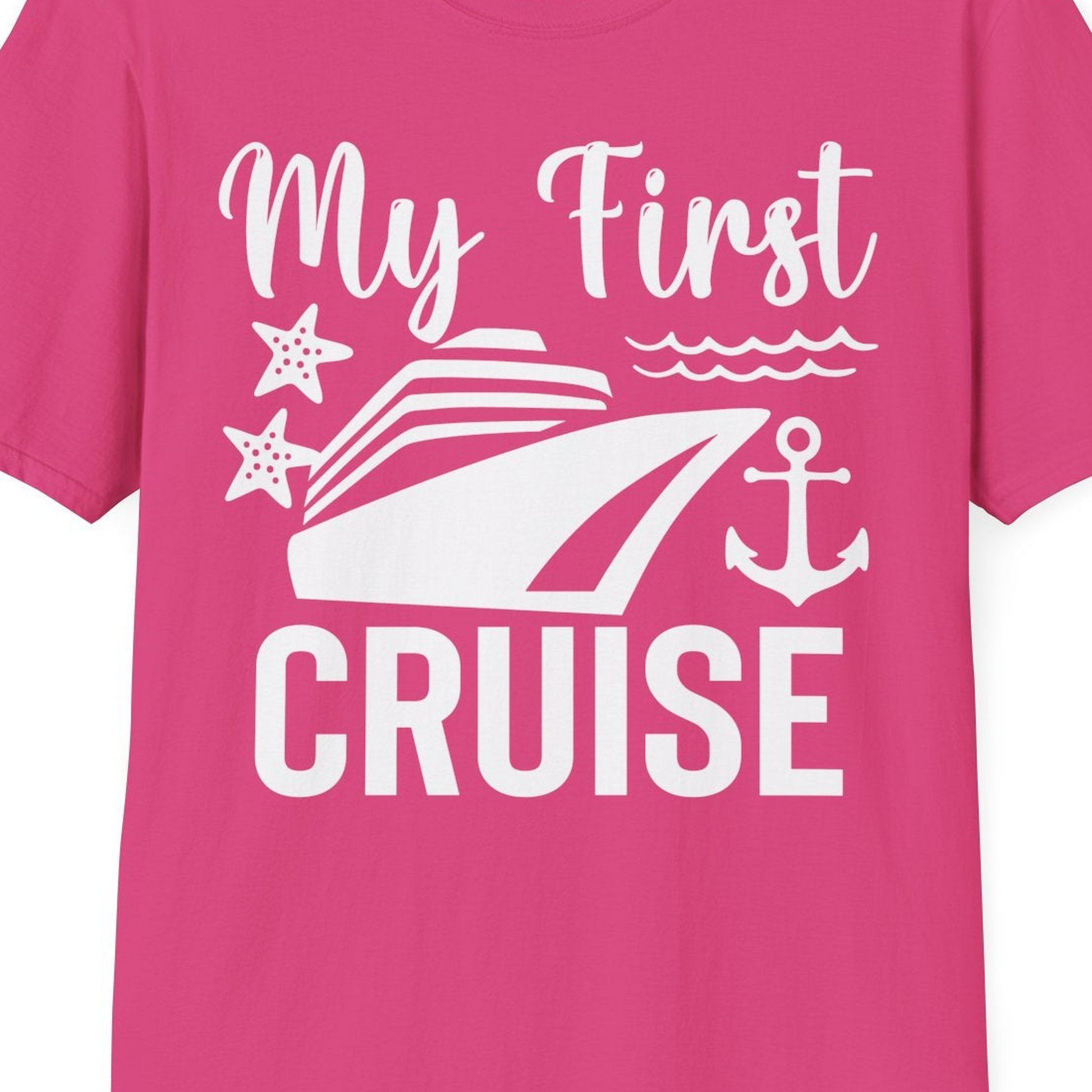 My First Cruise Shirt T-Shirt – Heliconia – Best Cruise Shirts Close Up