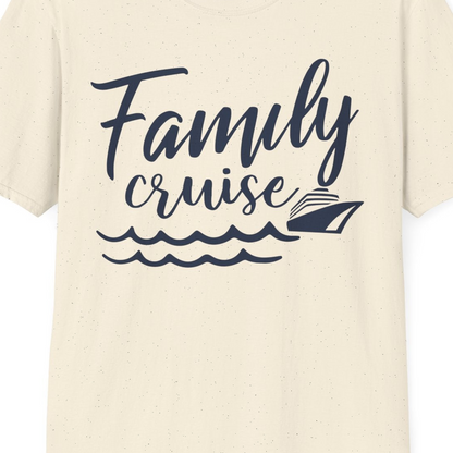 Family Cruise Shirt T-Shirt – Natural – Best Cruise Shirts Close Up