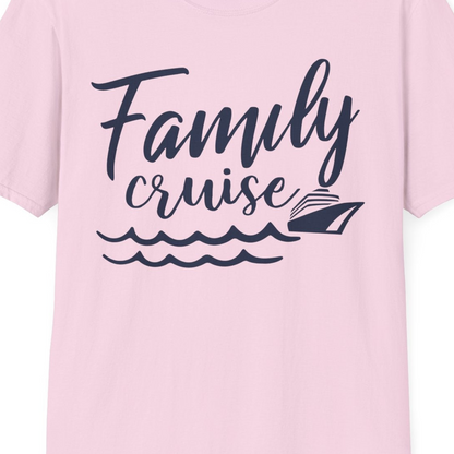 Family Cruise Shirt T-Shirt – Light Pink – Best Cruise Shirts Close Up