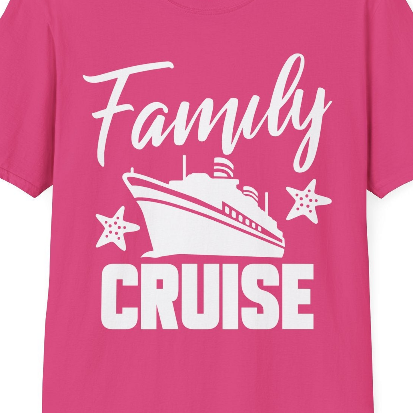 Family Cruise Shirt T-Shirt – Heliconia – Best Cruise Shirts Close Up