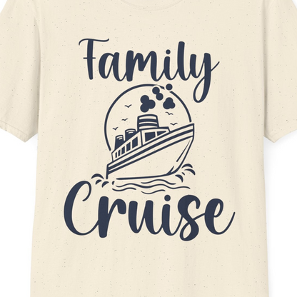 Family Cruise Shirt T-Shirt – Natural – Best Cruise Shirts Close Up