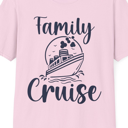 Family Cruise Shirt T-Shirt – Light Pink – Best Cruise Shirts Close Up