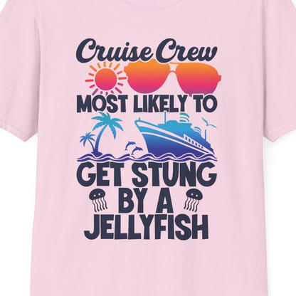 Cruise Crew Shirt T-Shirt – Light Pink – Best Cruise Shirts Close Up