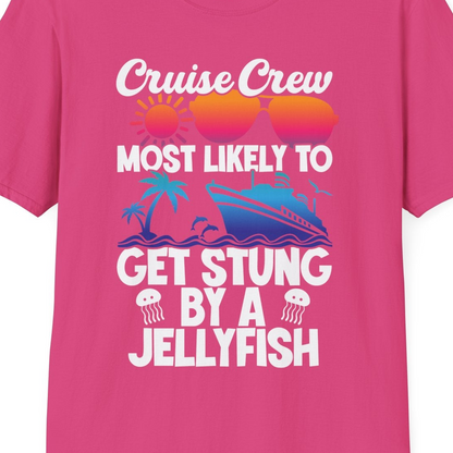 Cruise Crew Shirt T-Shirt – Heliconia – Best Cruise Shirts Close Up