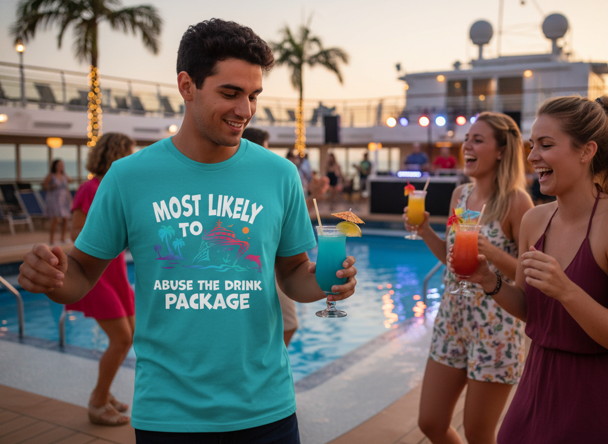 Funniest Cruise Shirts 2026: Drink Package Ready!